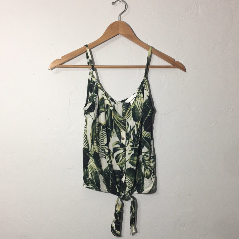 Palm leaf print Tank Top